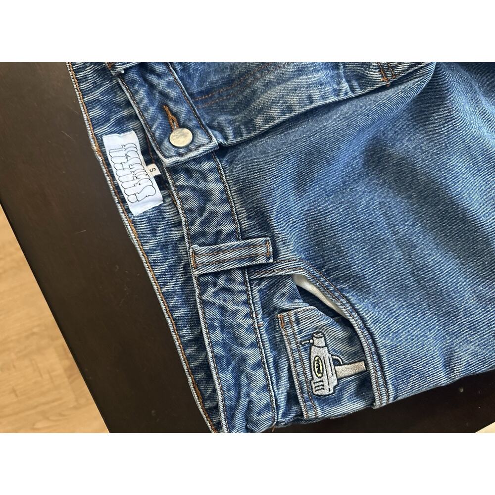 90’s Y2K Idealism Blue Jeans OG Denim Mens Small Baggy Skater Carpenter Sz 32 - Picture 4 of 10